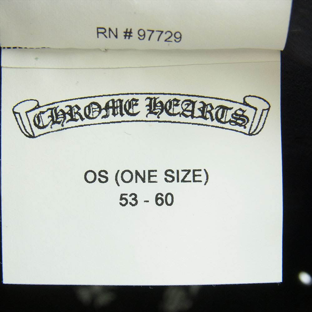CHROME HEARTS クロムハーツ（原本無） Vertical Logo バーティカルロゴ刺繍 クロスボール トラッカー キャップ 帽子 ブラック系【中古】