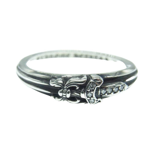 CHROME HEARTS クロムハーツ（原本無） BABY CLSC P/D ベイビー クラシック ダガー パヴェダイヤ リング シルバー系 23号【中古】