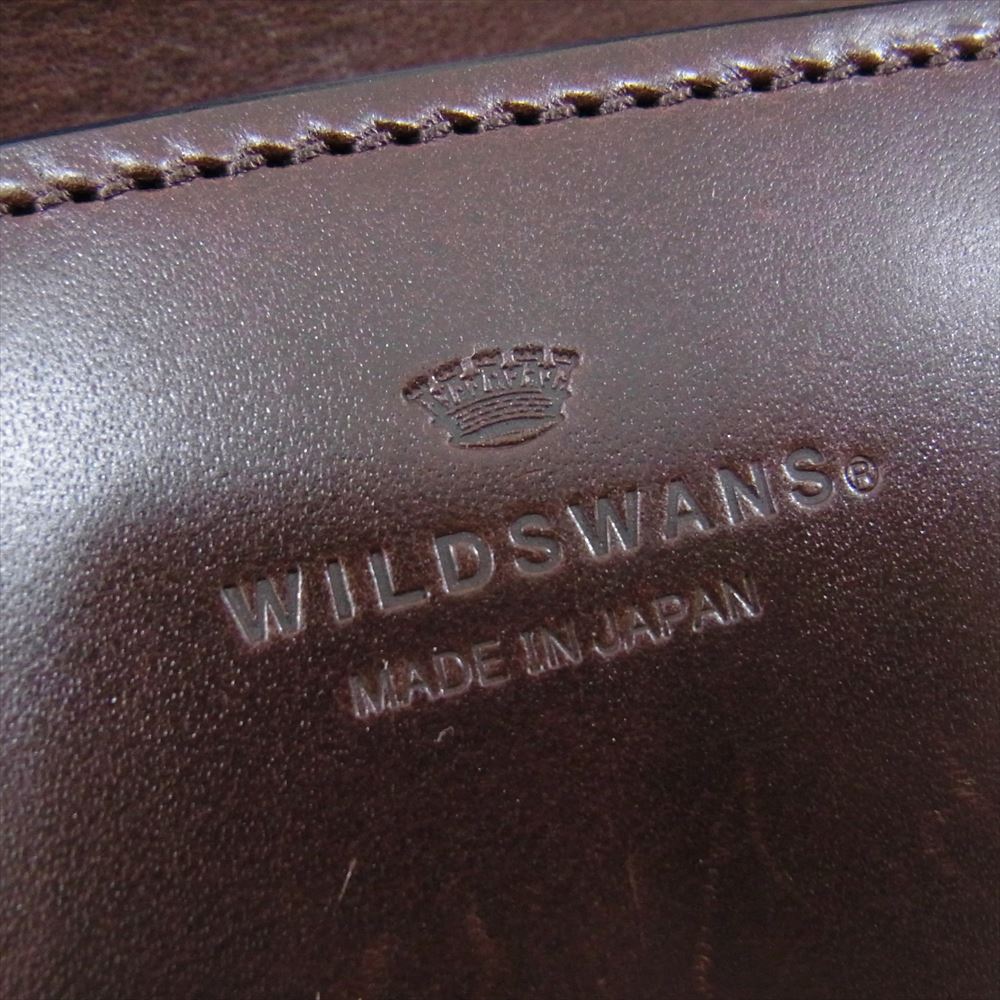 WILDSWANS ワイルドスワンズ BYRNE DBR バーン コードバン サドルプルアップ レザー ウォレット折り財布 ブラウン系【中古】