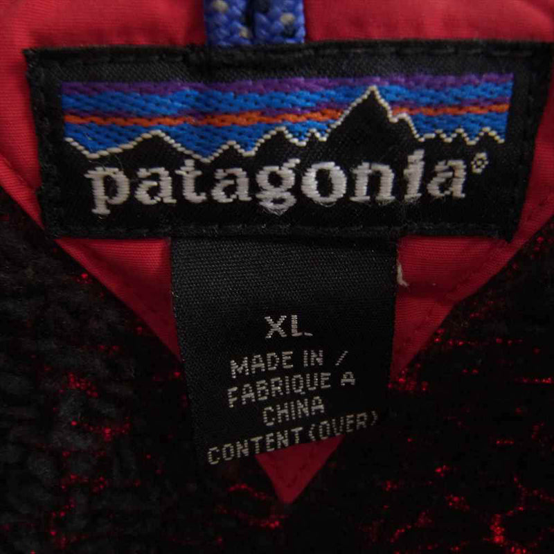 patagonia パタゴニア 84300 90S INFURNO JACKET インファーノ ジャケット ボア フリース マウンテンパーカー ジップ ジャケット レッド系 XL【中古】