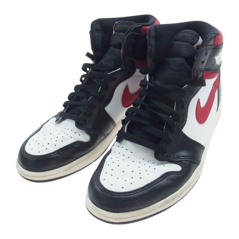 NIKE ナイキ 555088-061 AIR JORDAN 1 RETRO HIGH OG GYM RED AJ1 エアジョーダン1 レトロ ハイ ジムレッド ハイカットスニーカー レッド系 ブラック系 ホワイト系 30ｃｍ【中古】