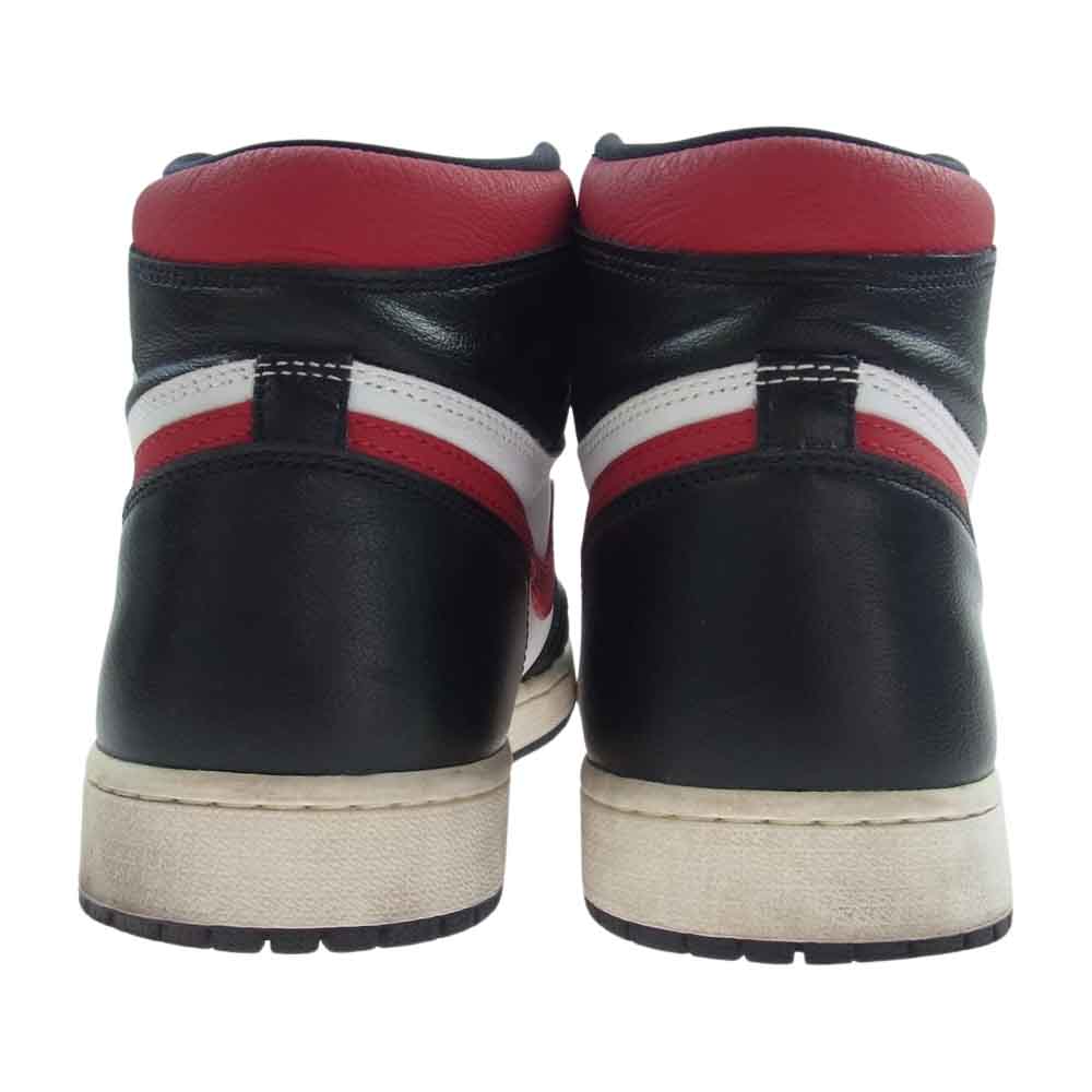 NIKE ナイキ 555088-061 AIR JORDAN 1 RETRO HIGH OG GYM RED AJ1 エアジョーダン1 レトロ ハイ ジムレッド ハイカットスニーカー レッド系 ブラック系 ホワイト系 30ｃｍ【中古】