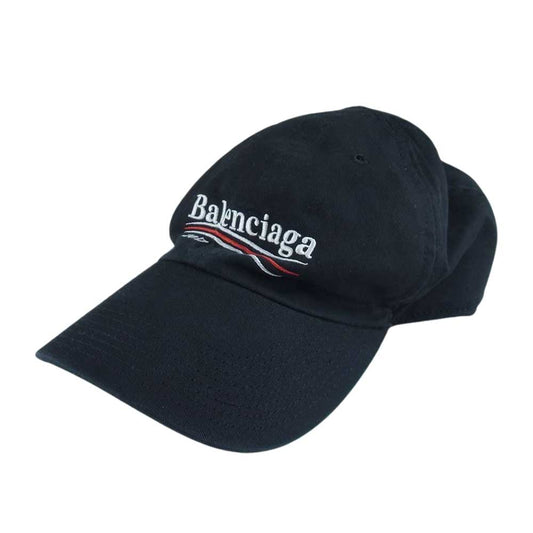 BALENCIAGA バレンシアガ 17AW 474622 Campaign Logo Cap キャンペーンロゴ キャップ ブラック系【中古】