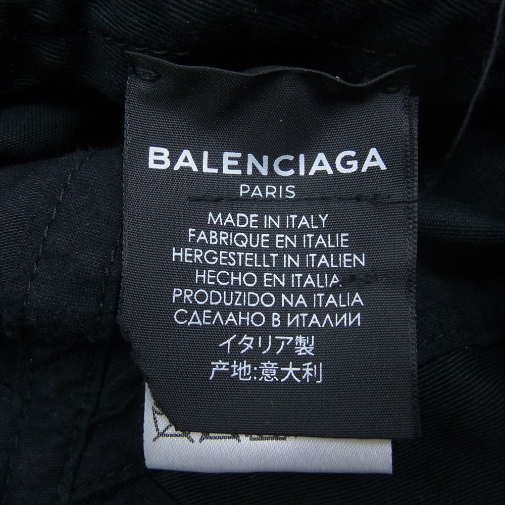BALENCIAGA バレンシアガ 17AW 474622 Campaign Logo Cap キャンペーンロゴ キャップ ブラック系【中古】