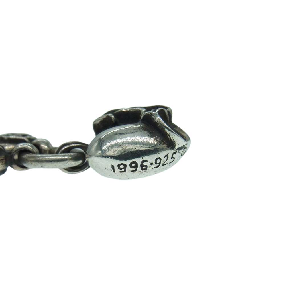 CHROME HEARTS クロムハーツ（原本無） フローラル ボール チェーン ハート シルバー ネックレス シルバー系【中古】