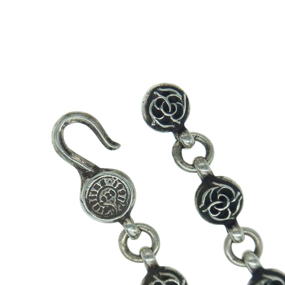 CHROME HEARTS クロムハーツ（原本無） フローラル ボール チェーン ハート シルバー ネックレス シルバー系【中古】
