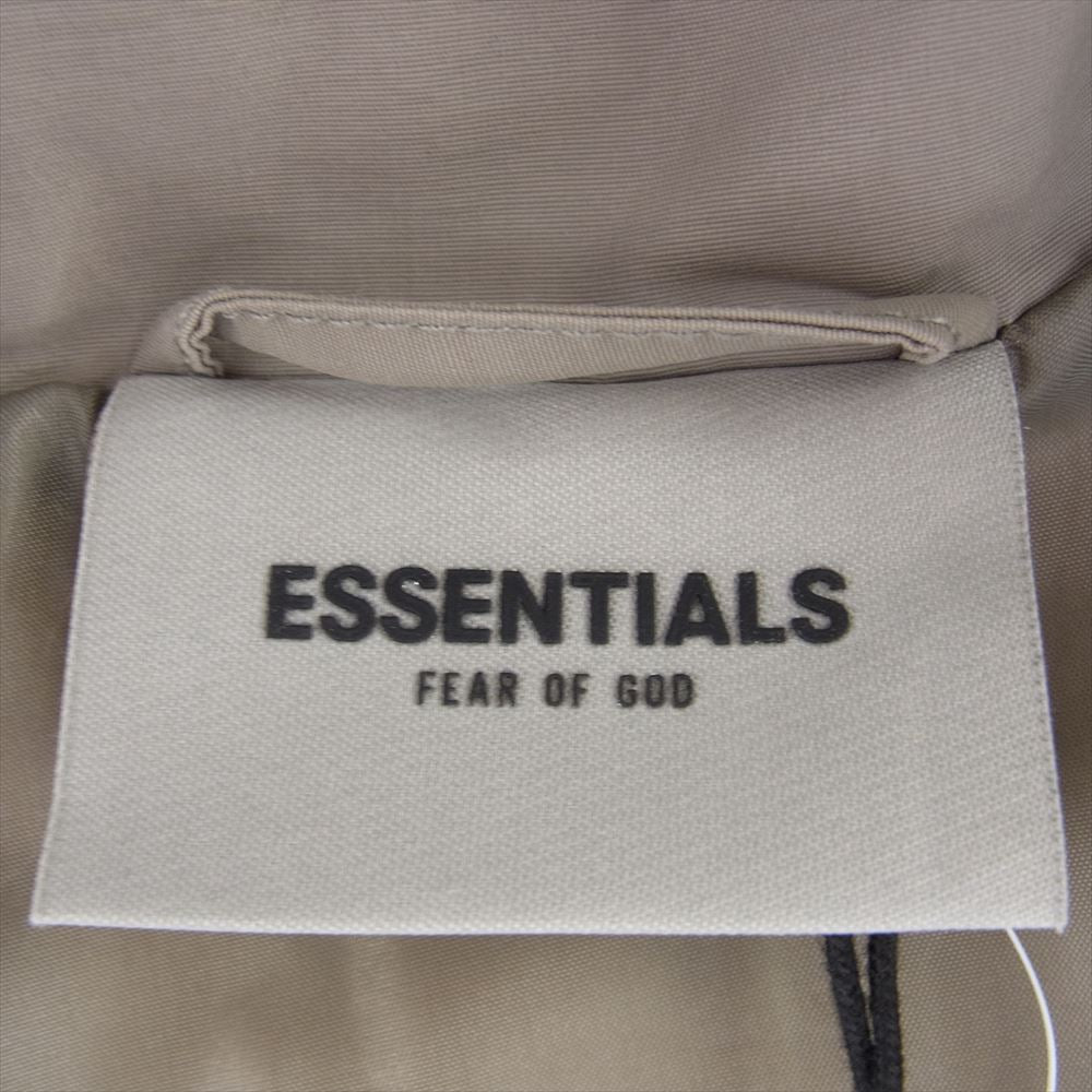 FEAR OF GOD フィアオブゴッド ESSENTIALS エッセンシャルズ Puffer Jacket パデッド 中綿 ジャケット カラー 504 ベージュグレー系 L【極上美品】【中古】