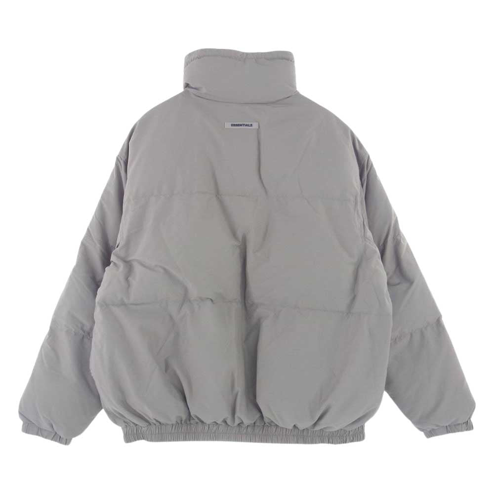 FEAR OF GOD フィアオブゴッド ESSENTIALS エッセンシャルズ Puffer Jacket パデッド 中綿 ジャケット カラー119 ベージュグレー系 L【極上美品】【中古】