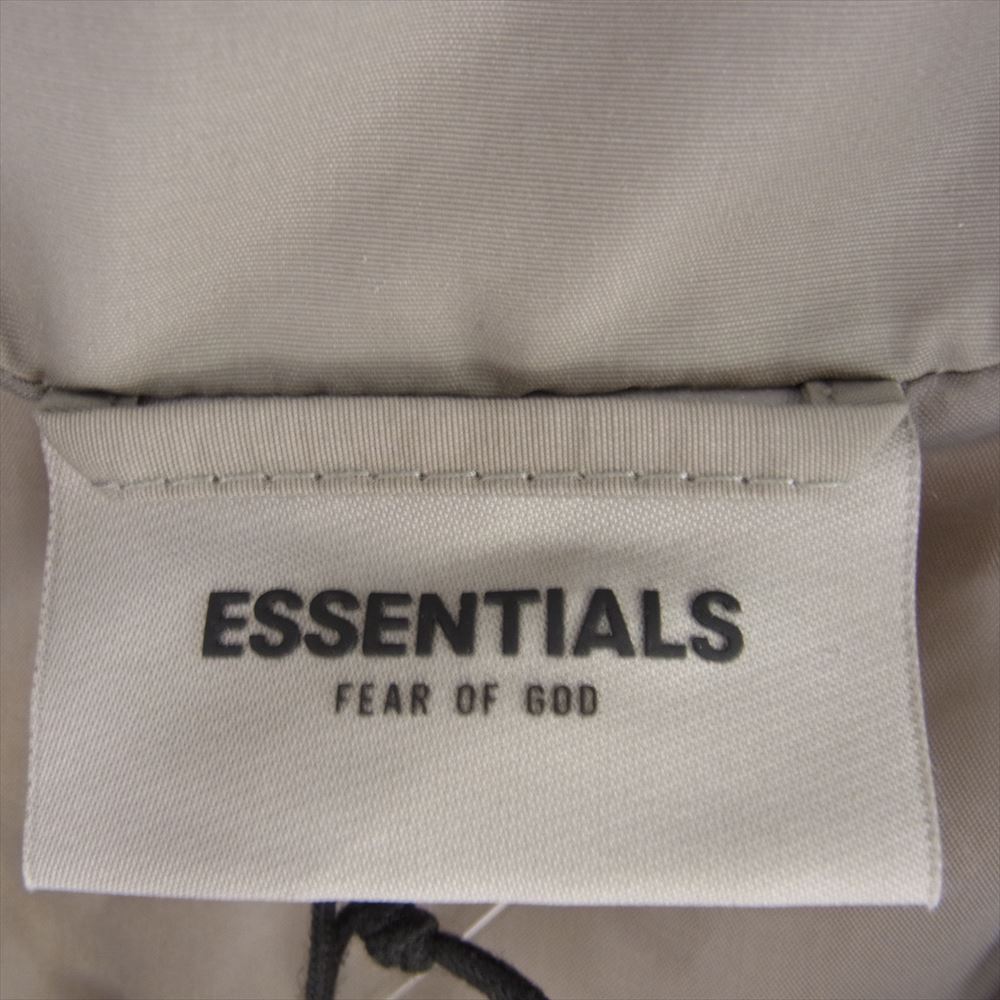 FEAR OF GOD フィアオブゴッド ESSENTIALS エッセンシャルズ Puffer Jacket パデッド 中綿 ジャケット カラー119 ベージュグレー系 L【極上美品】【中古】