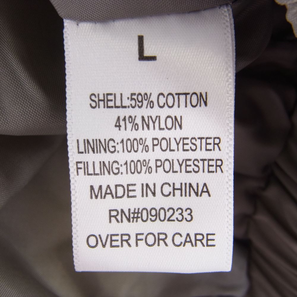 FEAR OF GOD フィアオブゴッド ESSENTIALS エッセンシャルズ Puffer Jacket パデッド 中綿 ジャケット カラー119 ベージュグレー系 L【極上美品】【中古】