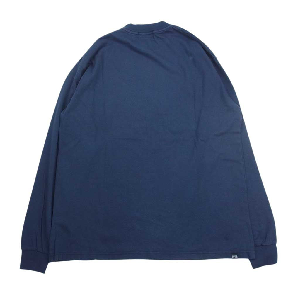 HYSTERIC GLAMOUR ヒステリックグラマー 23AW 02233CL16 GREATEST PARTY SOUNDS グレイテストパーティ サウンド 長袖 Tシャツ ロンT ネイビー系 L【新古品】【未使用】【中古】