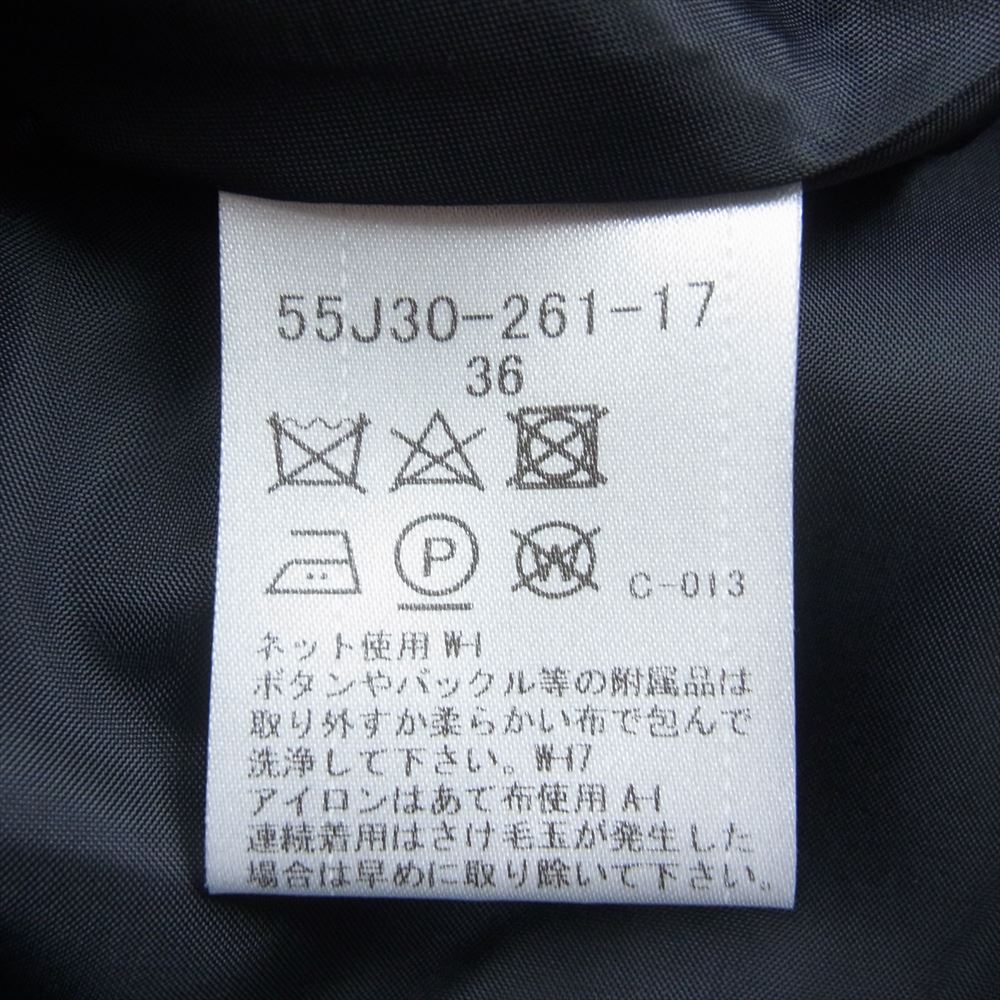 ブルーレーベルクレストブリッジ 55J30-261-17 タータンチェック ノースリーブ ベルト付き ワンピース エンジ系 36【中古】