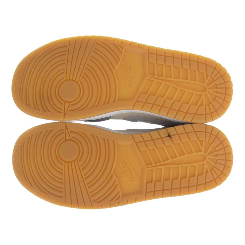 NIKE AIR JORDAN ナイキ ジョーダン DN4281-100 AJ1 MID SE COCONUT MILK/COCONUT MILK エアジョーダン ミッド スニーカー  グレー系 オフホワイト系 25cm【美品】【中古】