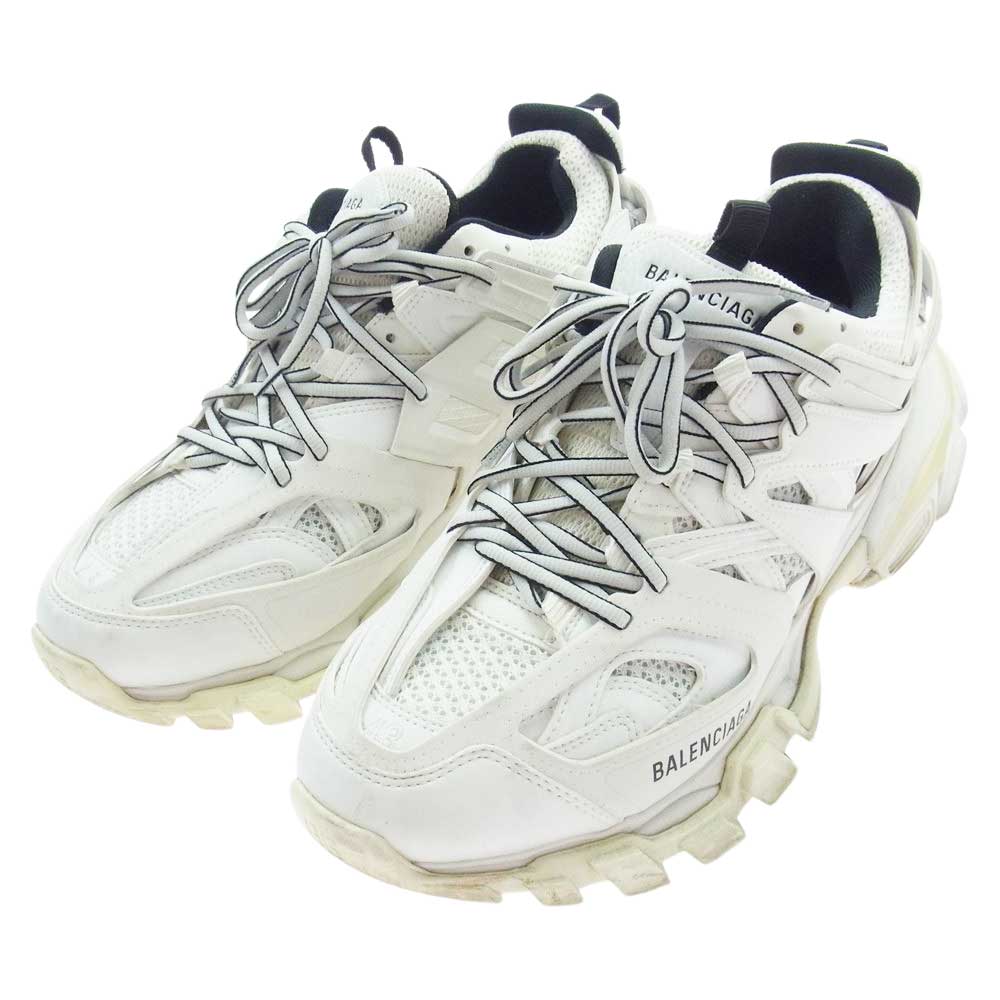 BALENCIAGA バレンシアガ 542023 TRACK TRAINER トラック トレーナー ローカット スニーカー ホワイト系 ブラック系 28.5cm【中古】
