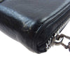 CHROME HEARTS クロムハーツ（原本有） REC F ZIP2 3PATCH セメタリークロスパッチ レザーウォレット 長財布 ブラック系【中古】