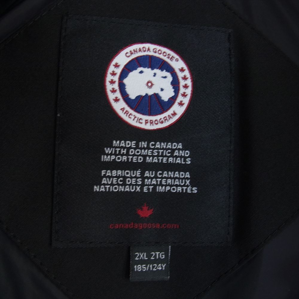 CANADA GOOSE カナダグース 3804M 国内正規品 MacMillan Parka FF マクミラン パーカー フュージョン フィット ブラック系 XXL【中古】