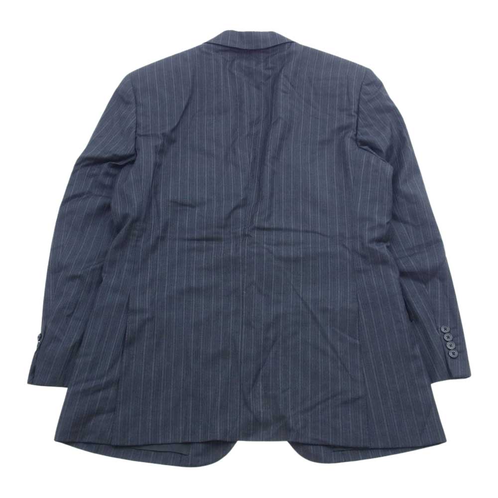 BURBERRY LONDON バーバリー ロンドン ストライプ 2B テーラード ジャケット スーツ セットアップ ダークグレー系【中古】
