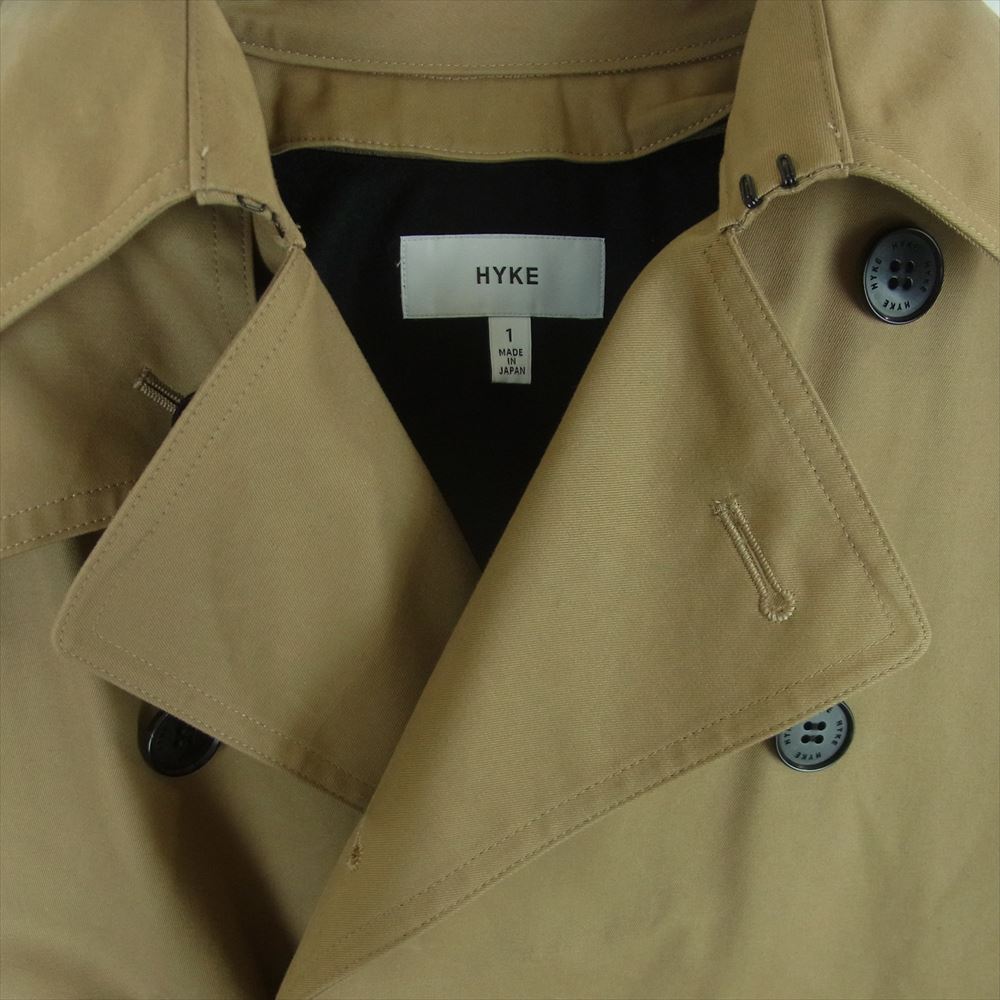 HYKE ハイク 18AW 184-17005 TRENCH COAT ウールライナー付き トレンチコート 日本製 ベージュ系 1【中古】