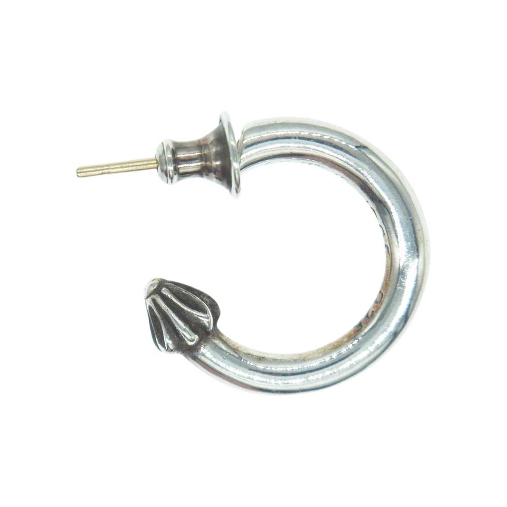CHROME HEARTS クロムハーツ（原本無） HOOP PLAIN フープ プレーン ピアス シルバー系【中古】