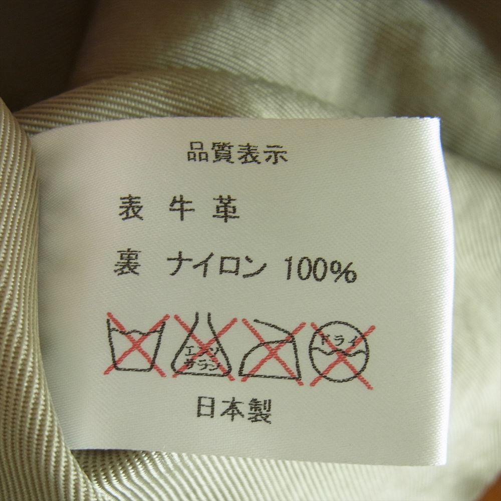 天神ワークス JS01 SINGLE COLLAR JACKET SPORTS JACKET シングルカラー レザー スポーツ ジャケット ブラウン系 34【中古】