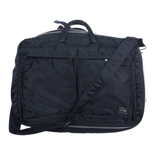PORTER ポーター TANKER 3WAY BRIEFCASE タンカー 3WAY ブリーフケース トートバッグ バックパック リュック ビジネスバッグ ブラック系【中古】