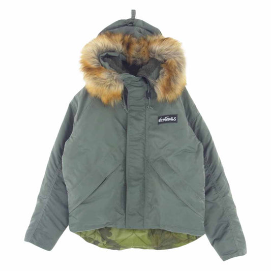 WILDTHINGS ワイルドシングス 8415-269-0418 UNITED CARR by BUZZRICKSONS N-3B ファーフード付き フライトジャケット モスグリーン系 S【中古】