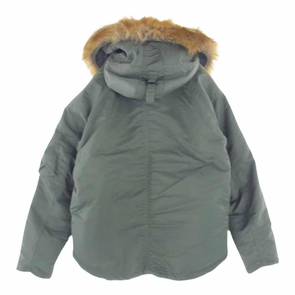 WILDTHINGS ワイルドシングス 8415-269-0418 UNITED CARR by BUZZRICKSONS N-3B ファーフード付き フライトジャケット モスグリーン系 S【中古】