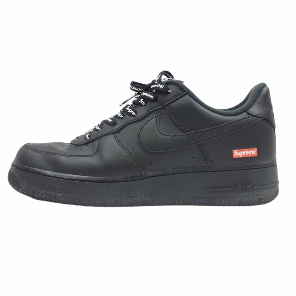 Supreme シュプリーム CU9225-001 × NIKE ナイキ AIR FORCE 1 Low エアフォース ワン ロー スニーカー ブラック系 US9【中古】