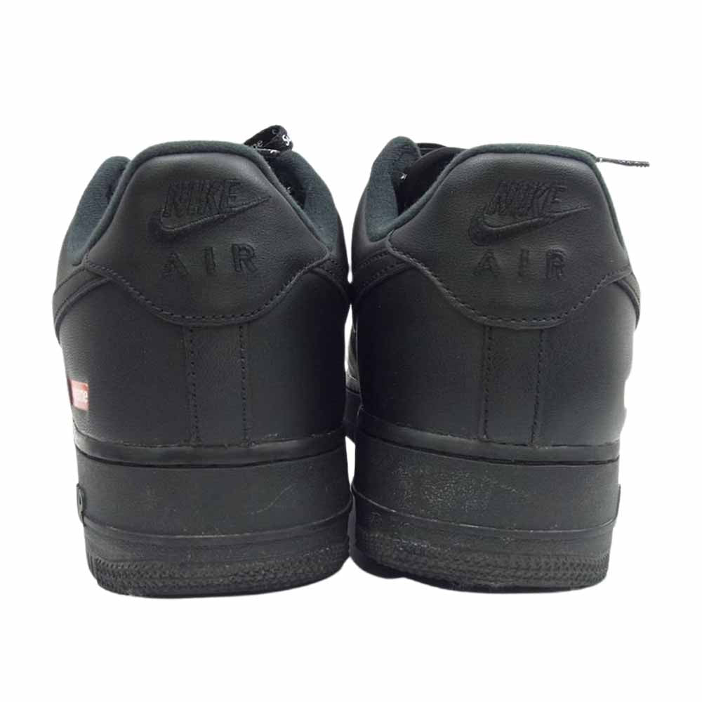 Supreme シュプリーム CU9225-001 × NIKE ナイキ AIR FORCE 1 Low エアフォース ワン ロー スニーカー ブラック系 US9【中古】