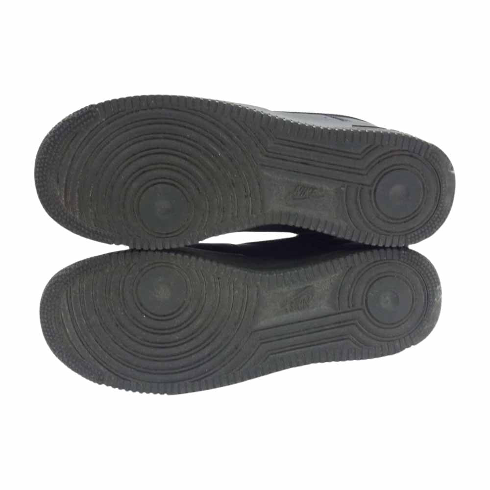 Supreme シュプリーム CU9225-001 × NIKE ナイキ AIR FORCE 1 Low エアフォース ワン ロー スニーカー ブラック系 US9【中古】