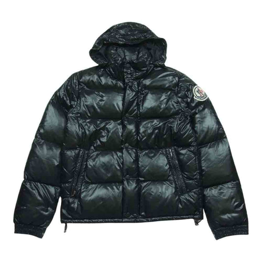 MONCLER モンクレール 国内正規品 スープリームスタグ ロゴワッペン ダウン ジャケット ブルガリア製 ブラック系【中古】