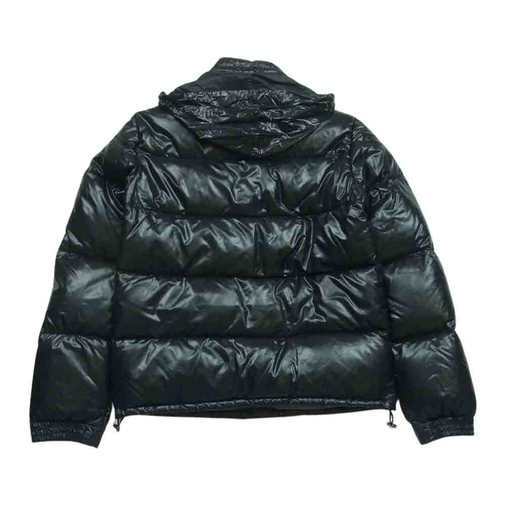 MONCLER モンクレール 国内正規品 スープリームスタグ ロゴワッペン ダウン ジャケット ブルガリア製 ブラック系【中古】
