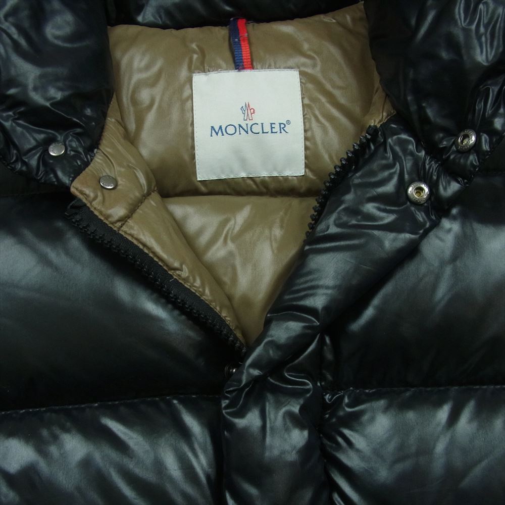 MONCLER モンクレール 国内正規品 スープリームスタグ ロゴワッペン ダウン ジャケット ブルガリア製 ブラック系【中古】