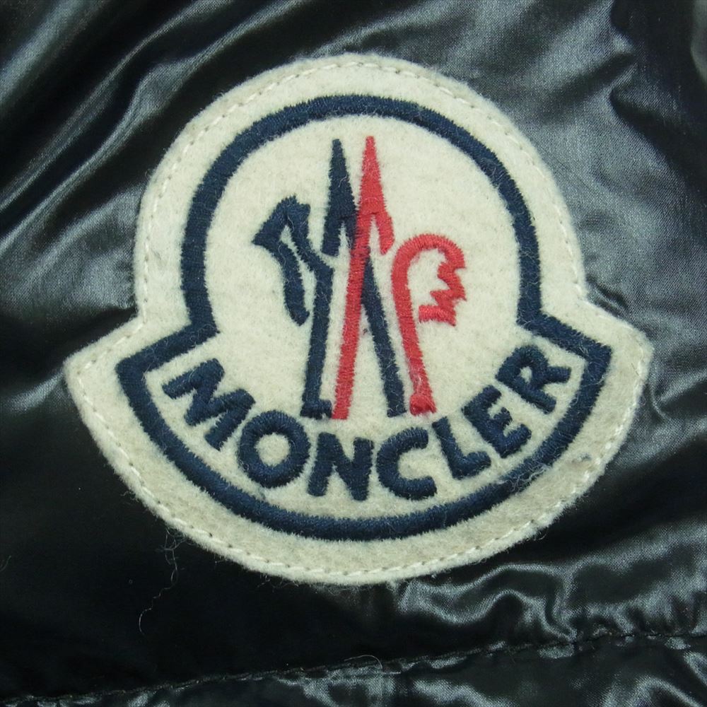 MONCLER モンクレール 国内正規品 スープリームスタグ ロゴワッペン ダウン ジャケット ブルガリア製 ブラック系【中古】