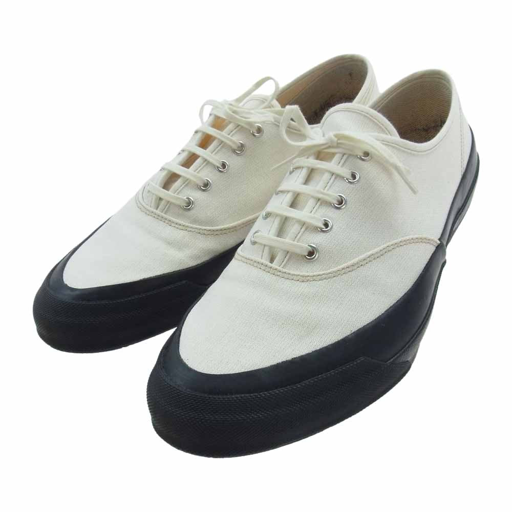 BUTCHER PRODUCTS ブッチャープロダクツ 22SS DECK SHOES キャンバス デッキ スニーカー シューズ オフホワイト系 ブラック系【中古】