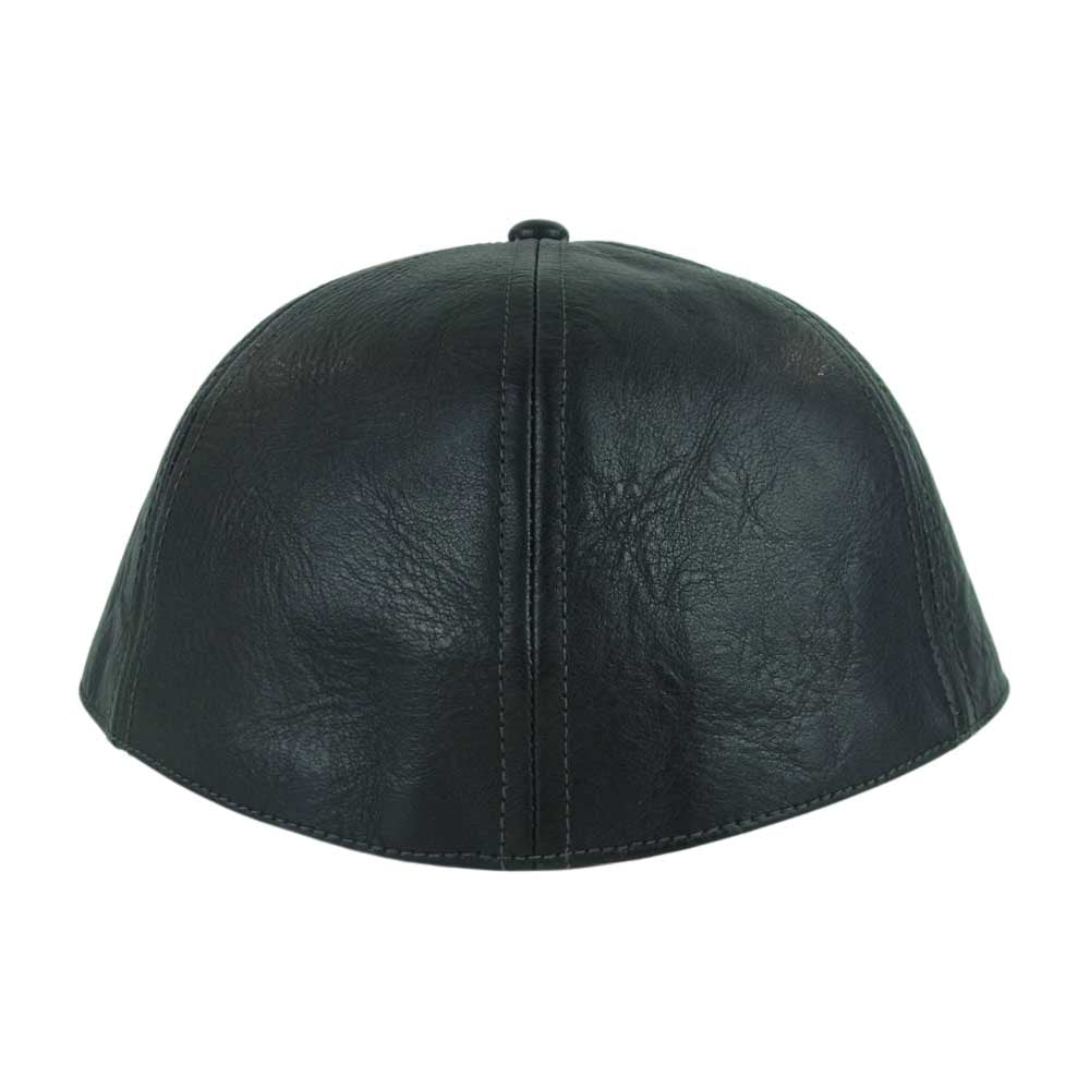 AT LAST アットラスト SPORTS CAP ホースハイド レザー スポーツ キャップ 帽子 ブラック系 7.25【極上美品】【中古】