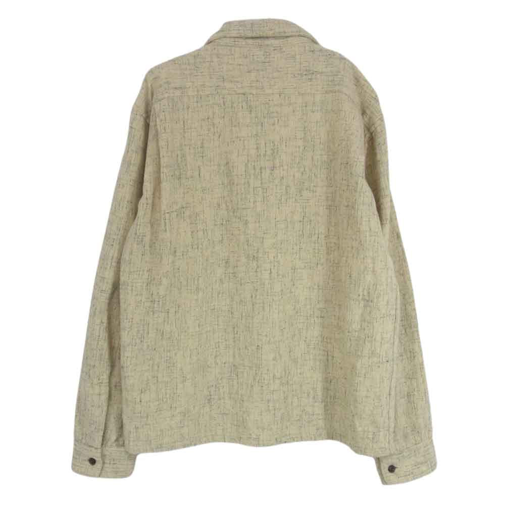 TENDERLOIN テンダーロイン T-WOOL SHT ウール レーヨン オープンカラー 長袖シャツ イエロー系 S【中古】