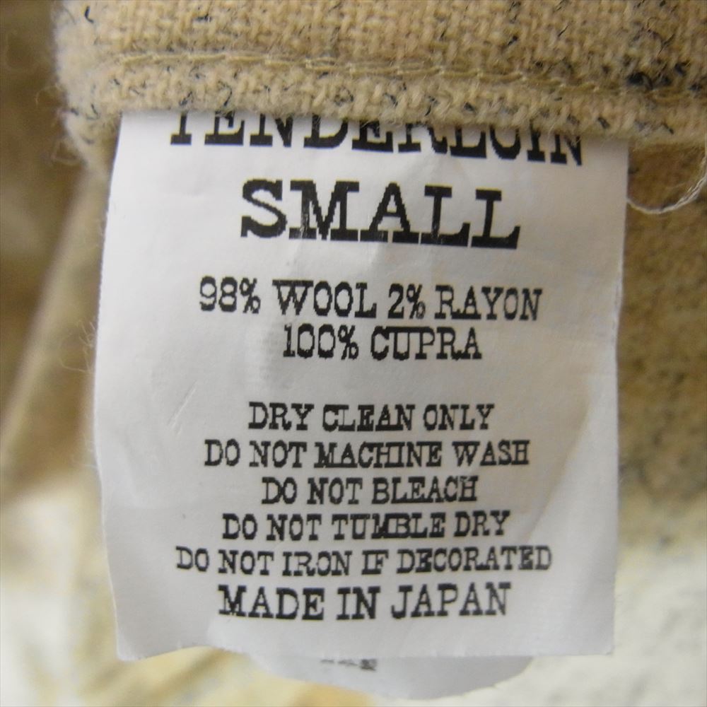 TENDERLOIN テンダーロイン T-WOOL SHT ウール レーヨン オープンカラー 長袖シャツ イエロー系 S【中古】