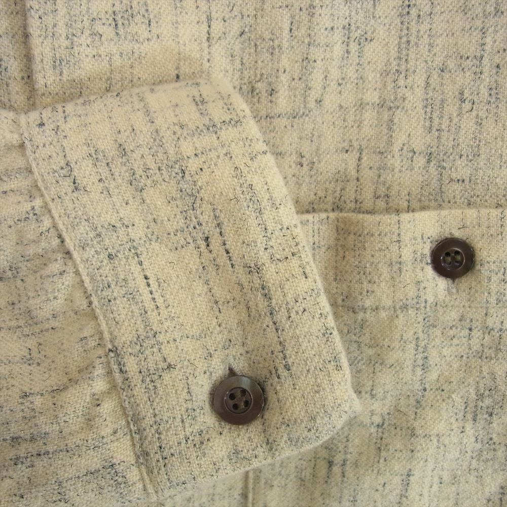 TENDERLOIN テンダーロイン T-WOOL SHT ウール レーヨン オープンカラー 長袖シャツ イエロー系 S【中古】