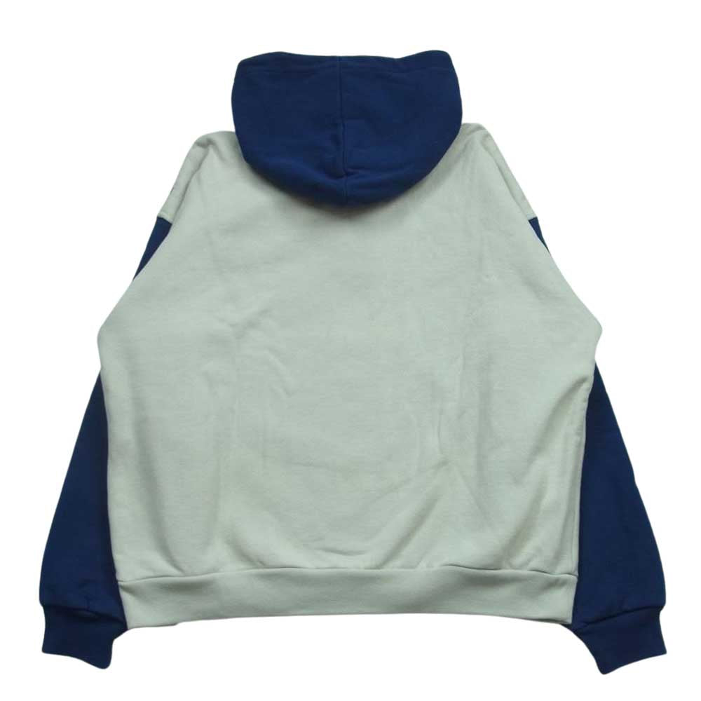 ボット 223BoTT07 2 Tone Pullover Hoodie 裏地サーマル 2トーン プルオーバー フーディー パーカー オフホワイト系 ブルー系 XL【中古】