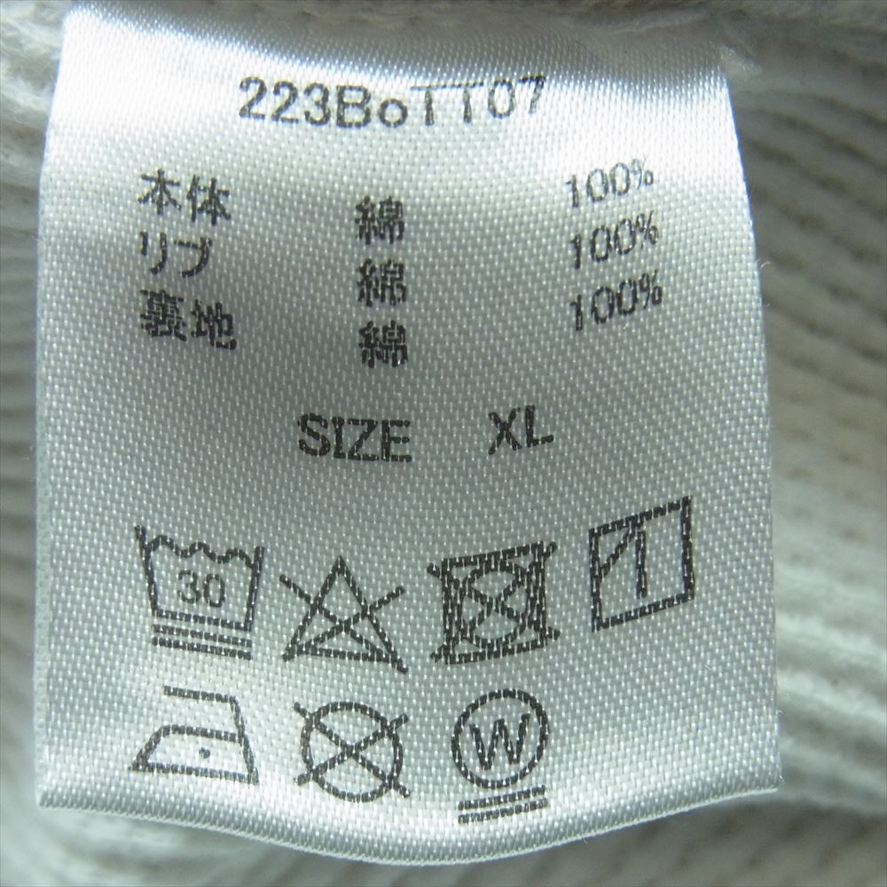 ボット 223BoTT07 2 Tone Pullover Hoodie 裏地サーマル 2トーン プルオーバー フーディー パーカー オフホワイト系 ブルー系 XL【中古】