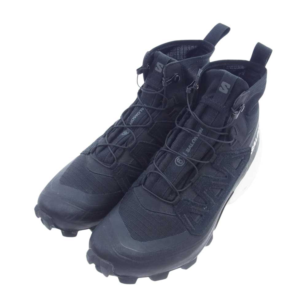 MAISON MARGIELA メゾンマルジェラ 471699 MM6 エムエムシックス SALOMON サロモン S66WS0079 L4716990031 CROSS HIGH クロス ハイ スニーカー ブラック系 ホワイト系 26.5cm【中古】