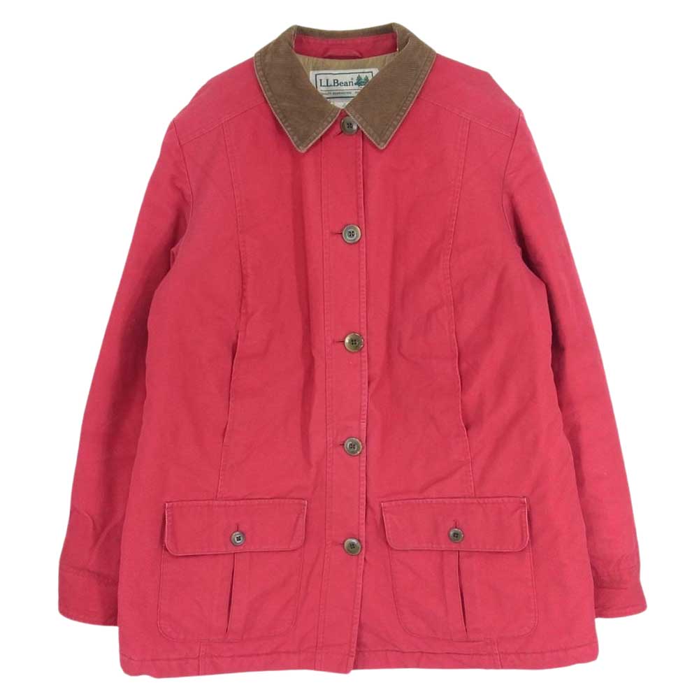 L.L.Bean エルエルビーン 袖コーデュロイ 裏地キルティング カバーオール ジャケット レッド系 S【中古】