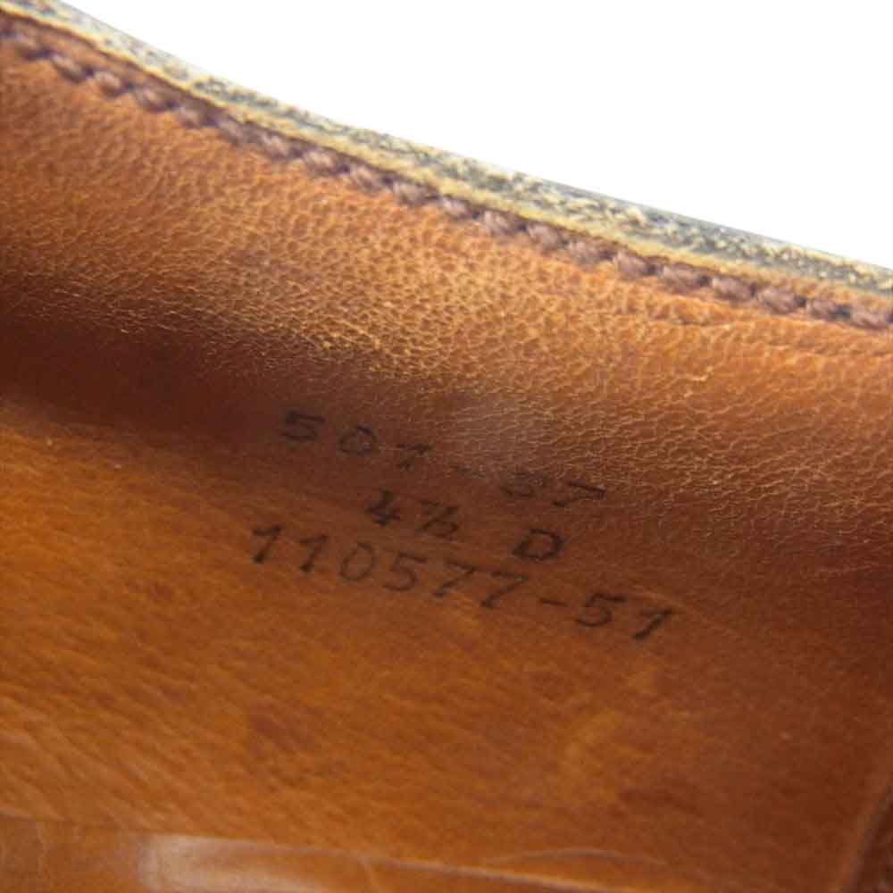 J.M WESTON ジェイエムウエストン 旧ロゴ ロジェ スプリットトゥダービー シューズ ブラック系 4.5D【中古】