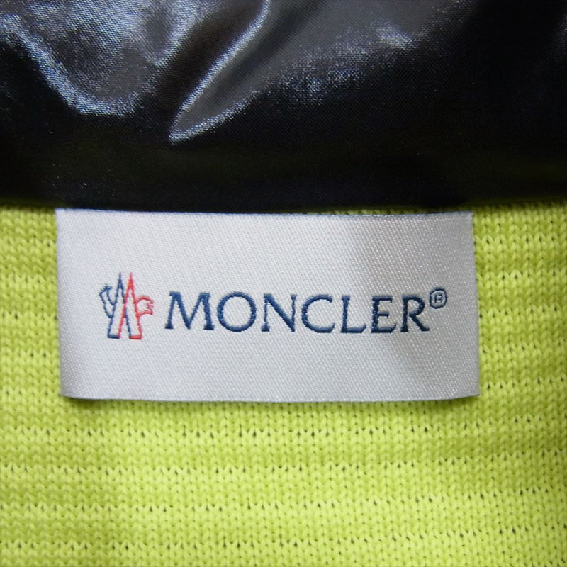 MONCLER モンクレール E10919420300 MAGLIA TRICOT マグリア トリコット ジップアップ フーディ カーディガン イエロー系 XL【中古】