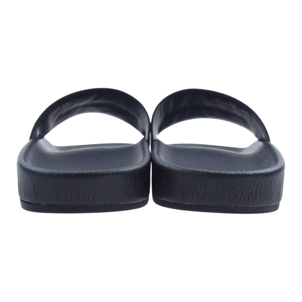 BALENCIAGA バレンシアガ 500573 ロゴ フラット プール サンダル ブラック系 39【中古】