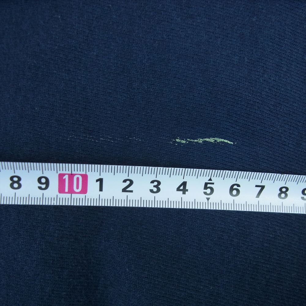 Champion チャンピオン ヴィンテージ 90s 刺繍タグ メキシコ製 REVERSE WEAVE 目なし リバースウィーブ クルーネック スウェット トレーナー ネイビー系 XL【中古】