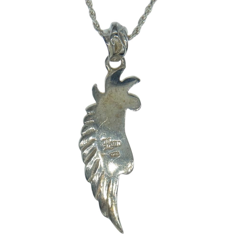 ロノ ハワイアンジュエリー フェザー ペンダントトップ ネックレス シルバー系【中古】