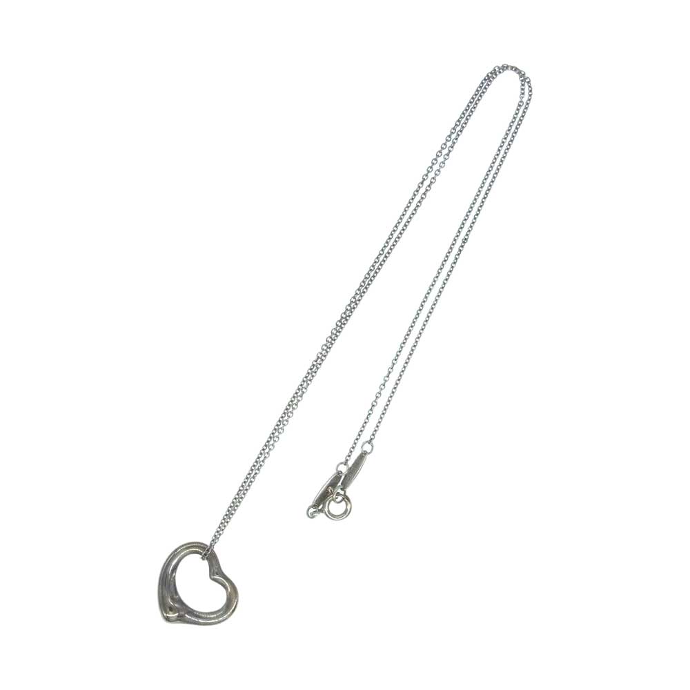 TIFFANY&Co. ティファニー エルサペレッティ オープンハート ネックレス シルバー系【中古】