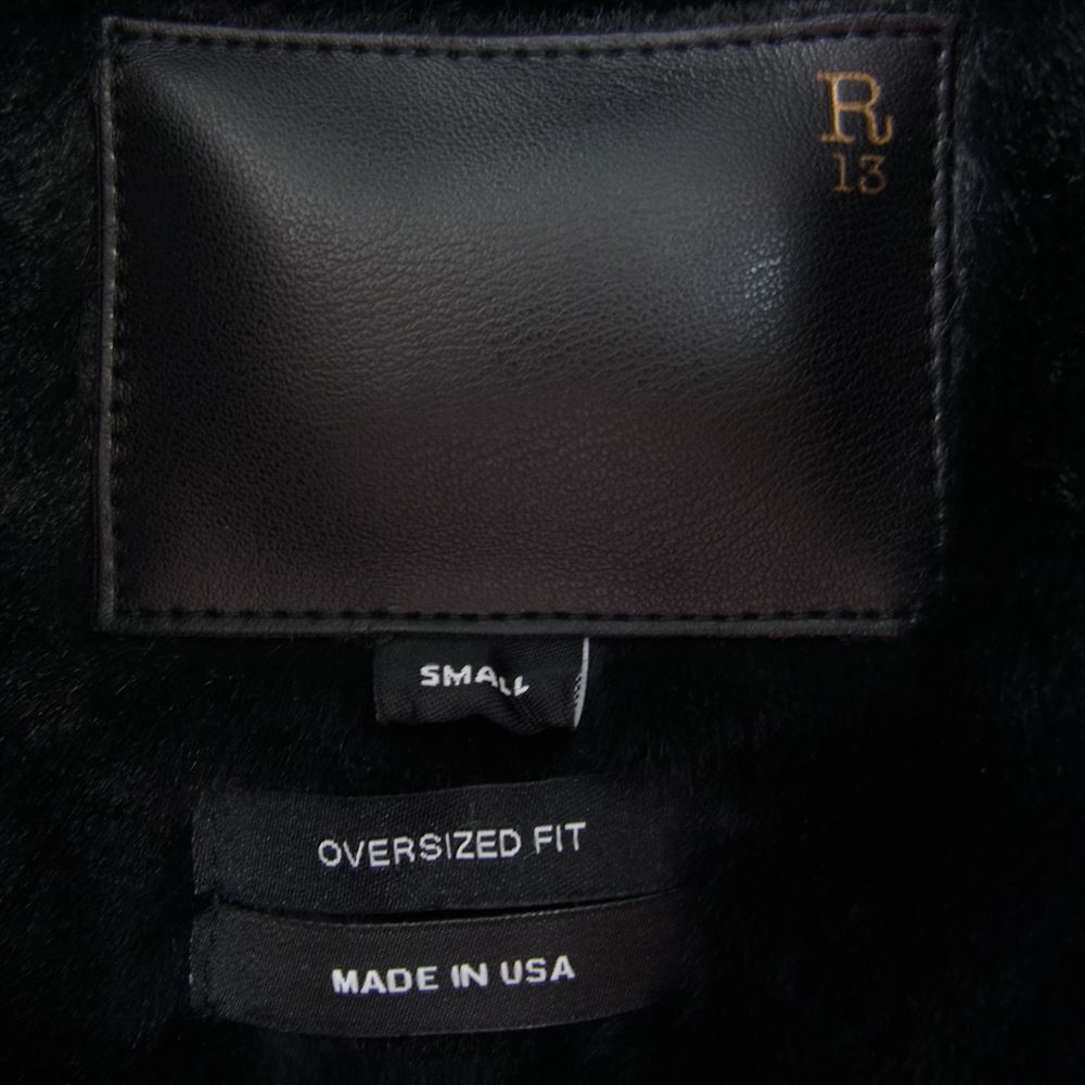 アール サーティーン Black Oversized Parka Coat マウンテン パーカー ジャケット ブラック系 S【中古】